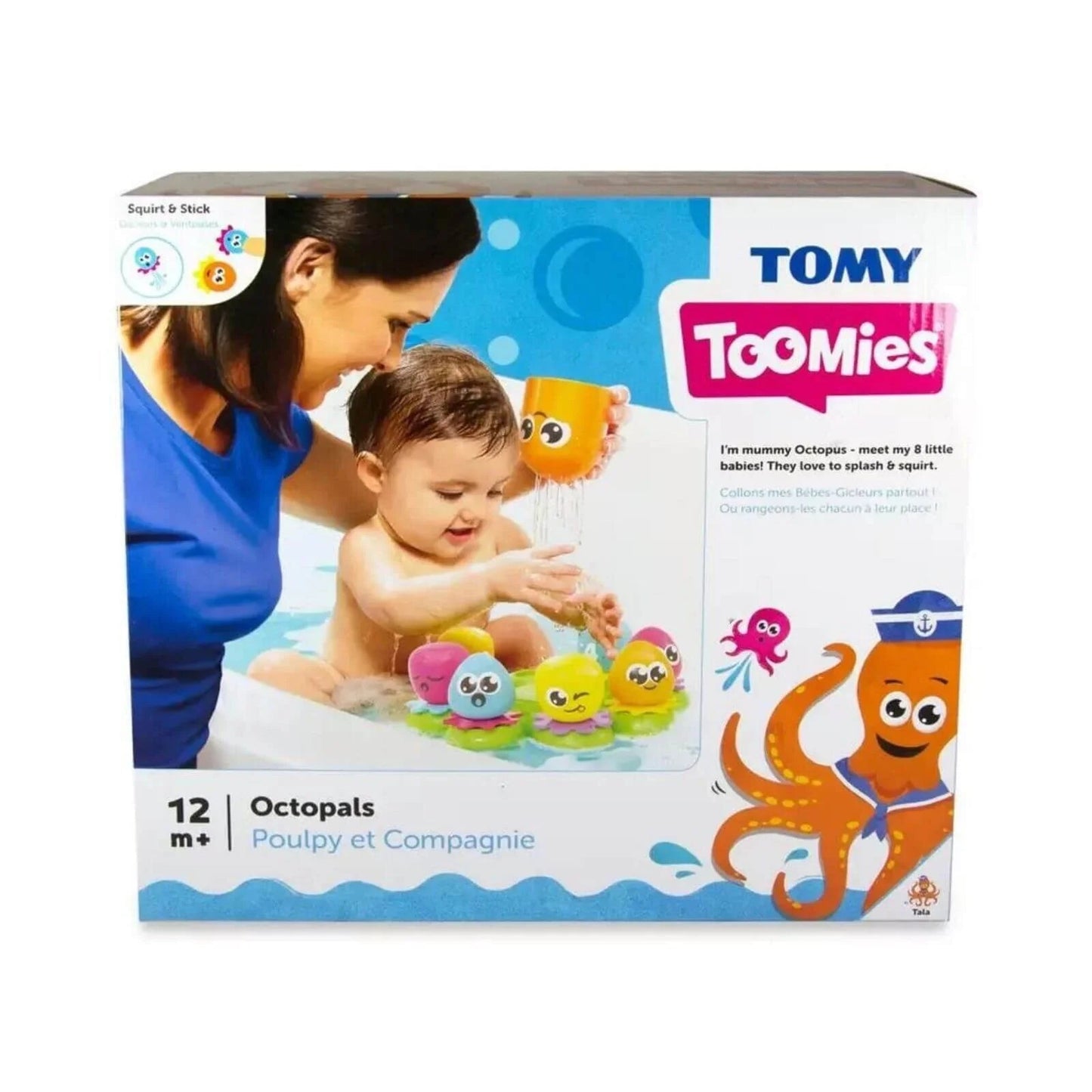 TOMY Toomies Octopals Number Sorting Baby Bath Toy - mezetto ebebek ebebek