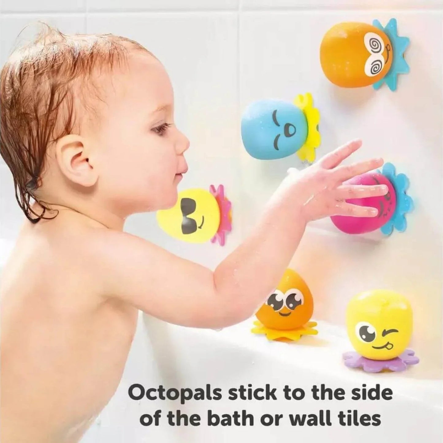 TOMY Toomies Octopals Number Sorting Baby Bath Toy - mezetto ebebek ebebek