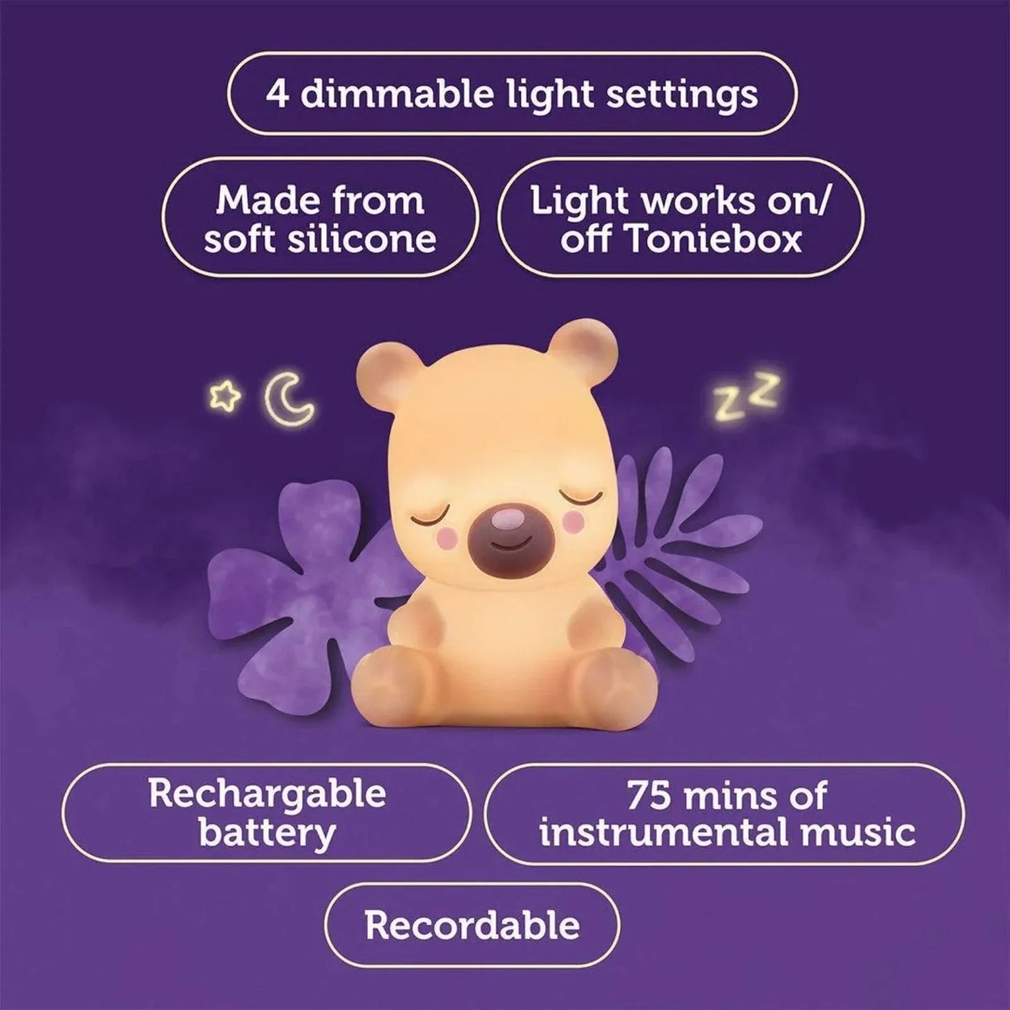 Tonies Night Light Tonie Audio Play - Sleepy Bear - mezetto ebebek ebebek