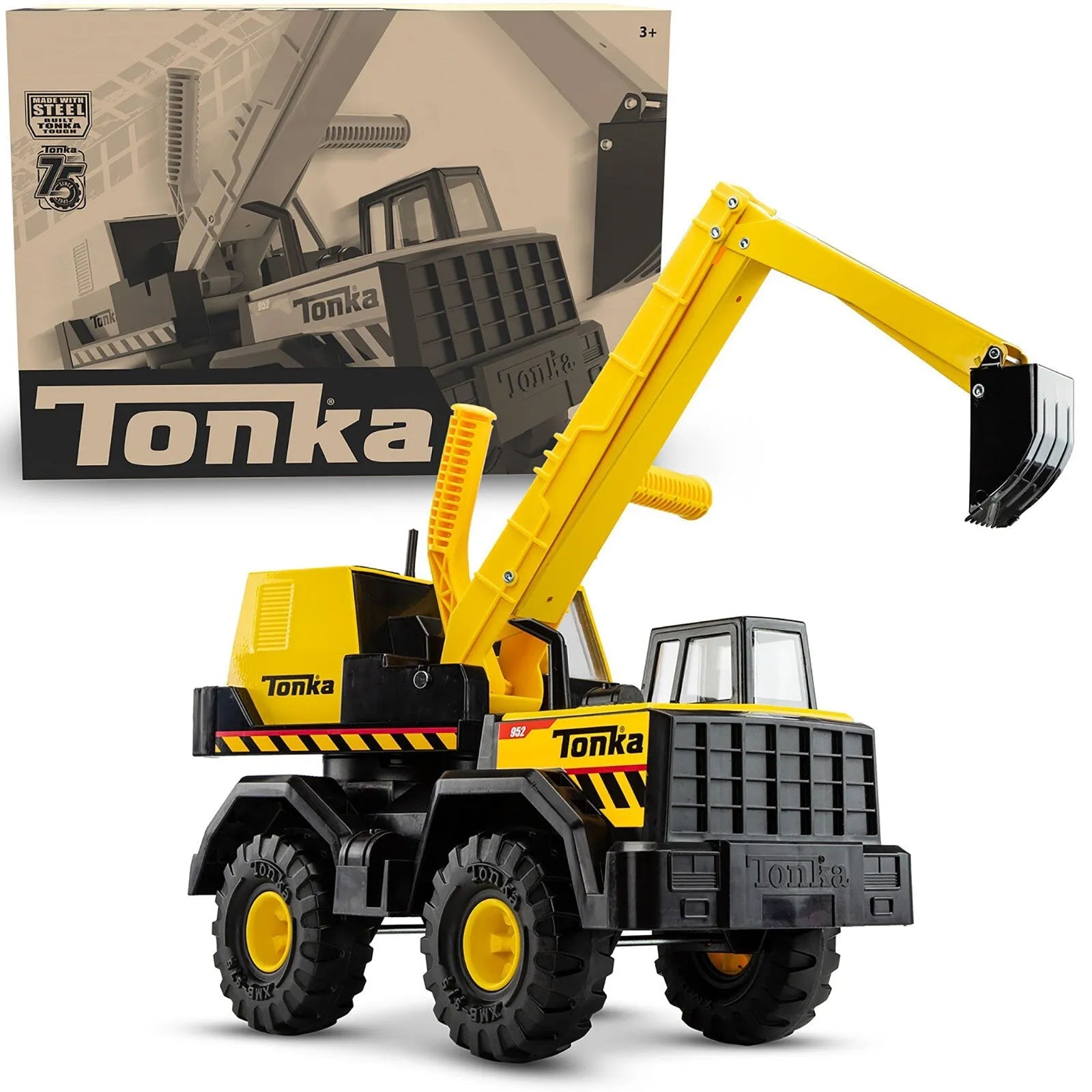 Tonka Steel Classics Toughest Mighty Excavator - mezetto ebebek ebebek