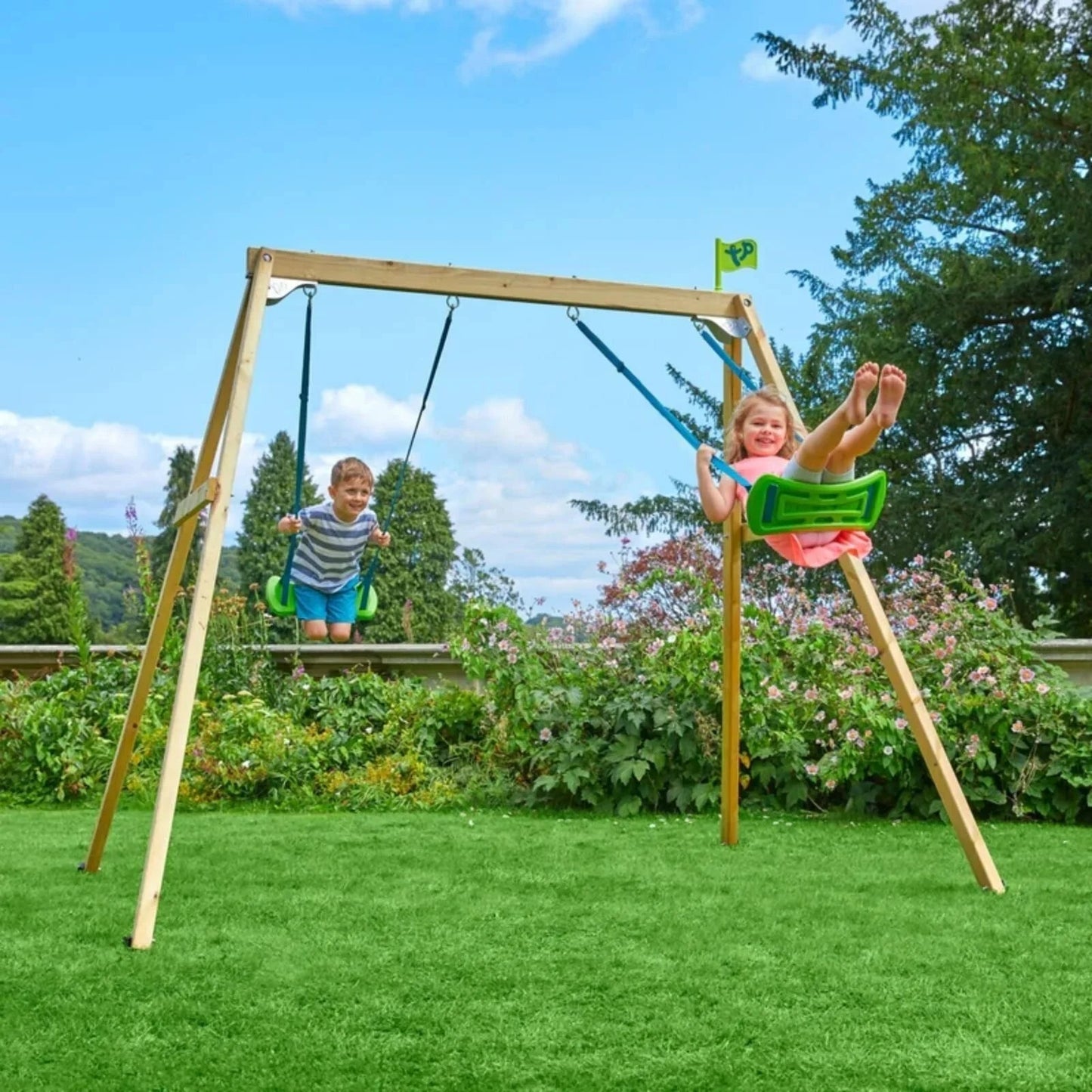 TP Forest Wooden Double Swing - mezetto ebebek ebebek