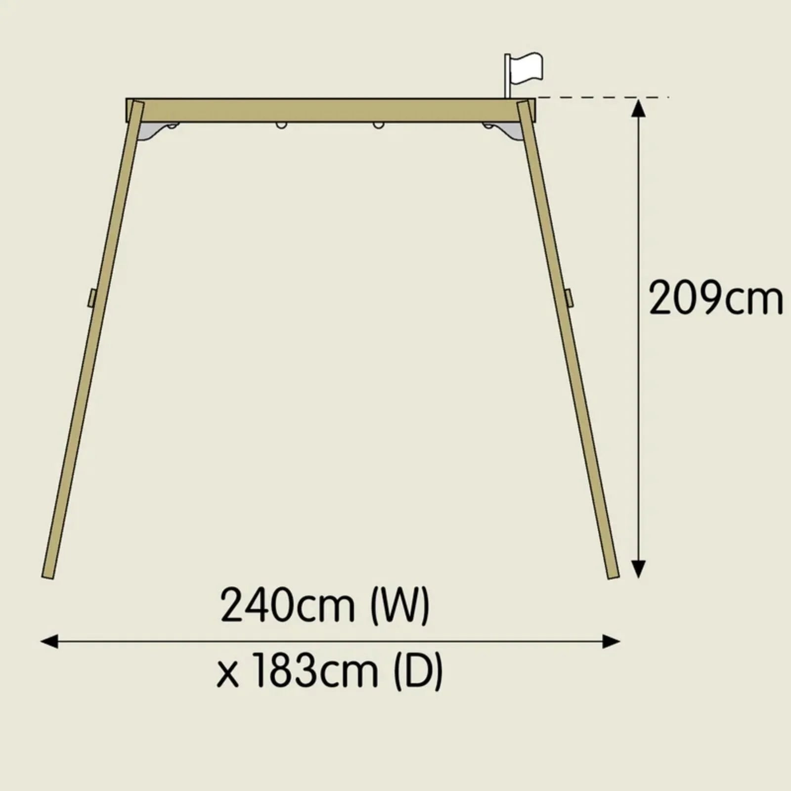 TP Forest Wooden Double Swing - mezetto ebebek ebebek