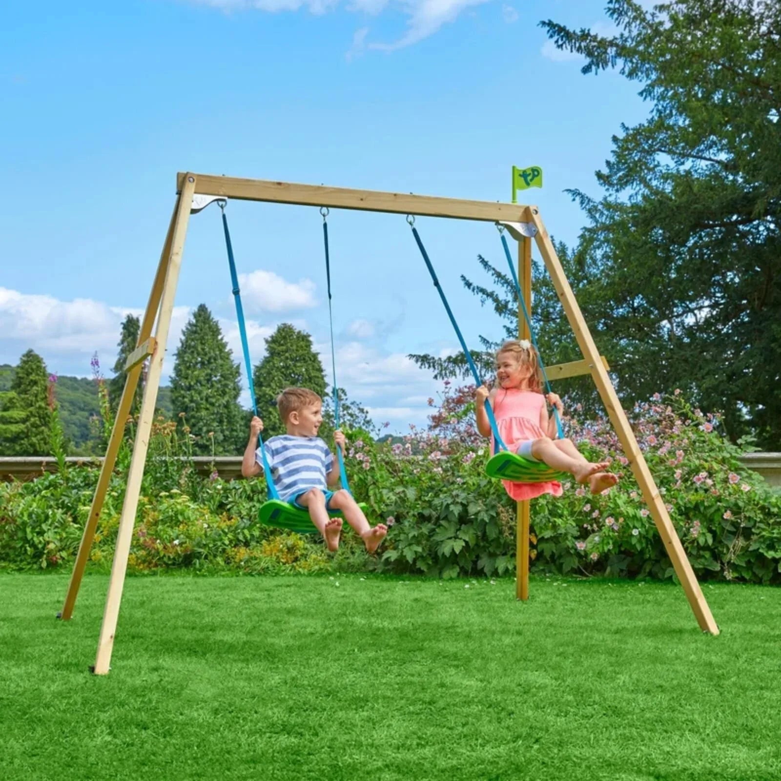 TP Forest Wooden Double Swing - mezetto ebebek ebebek