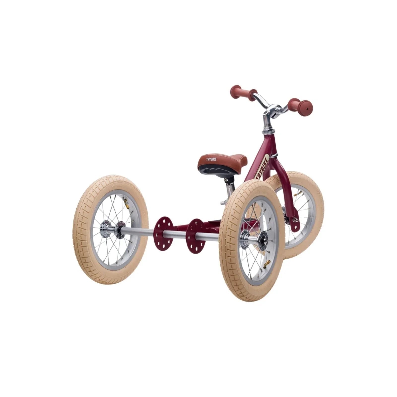 Trybike Matte 2 - in - 1 Balance Trike - Vintage Red - mezetto ebebek ebebek