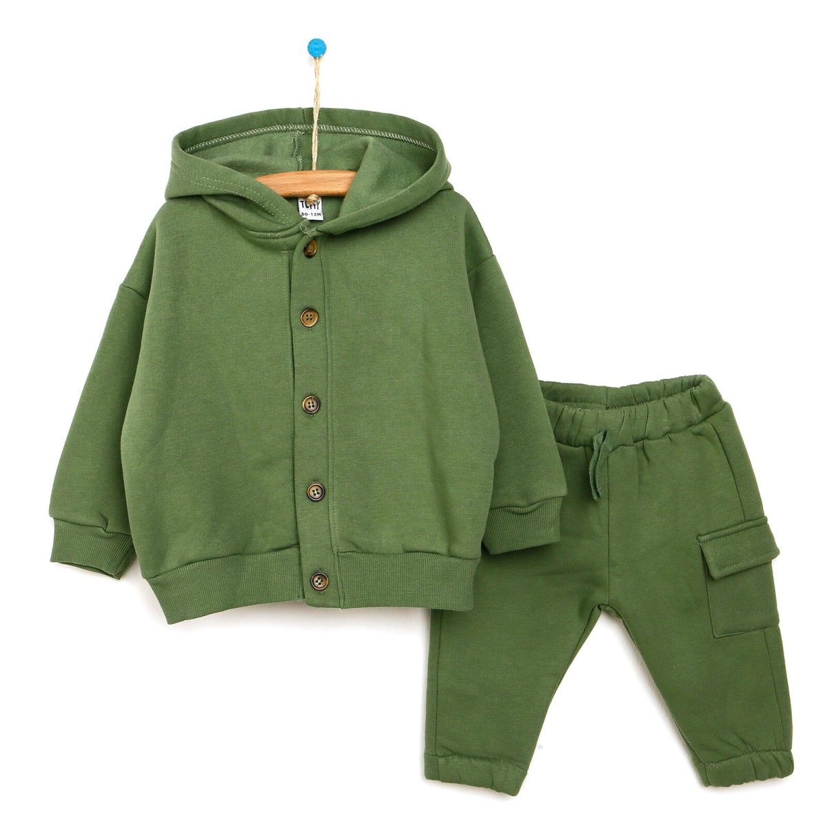 Tuffy Baby Tracksuit - Green - mezetto ebebek ebebek