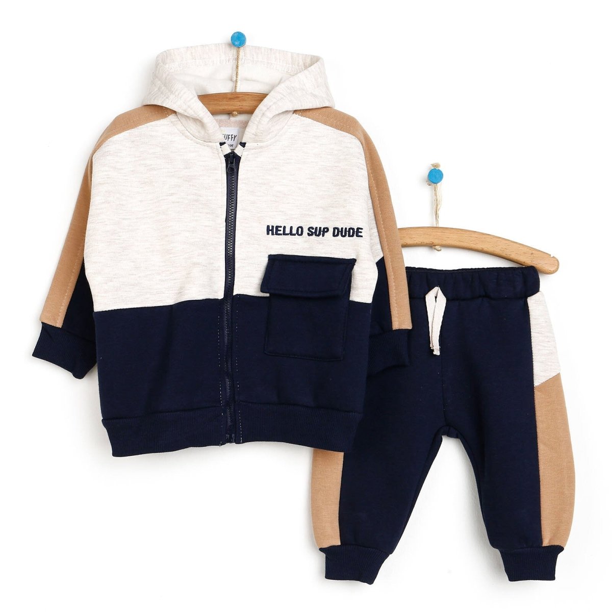 Tuffy Baby Tracksuit - Navy Blue - mezetto ebebek ebebek