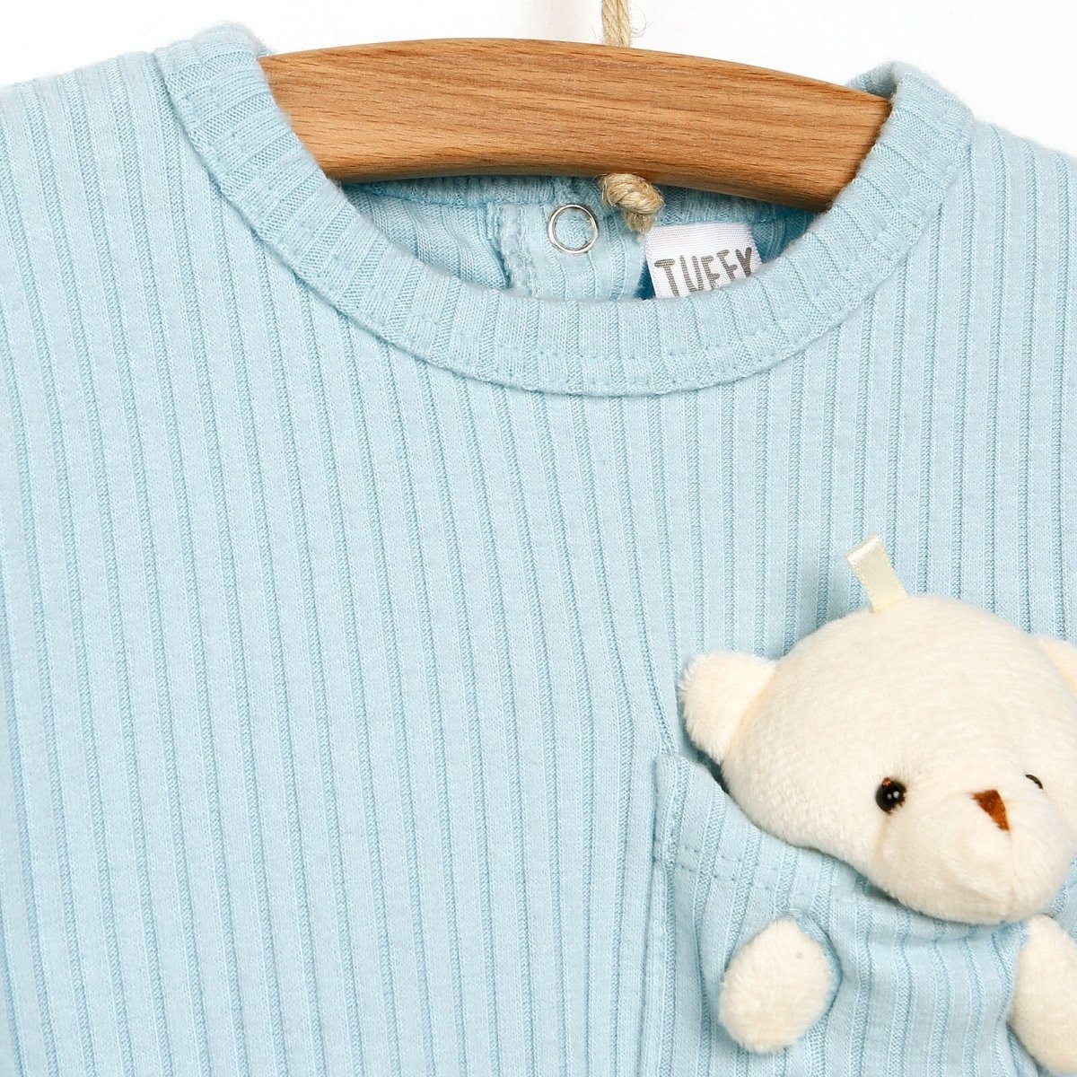 Tuffy Jumpsuit - Light Blue - mezetto ebebek ebebek