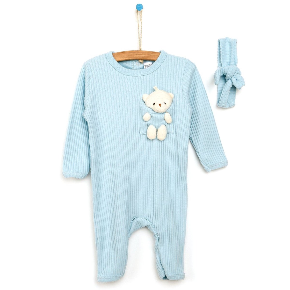 Tuffy Jumpsuit - Light Blue - mezetto ebebek ebebek