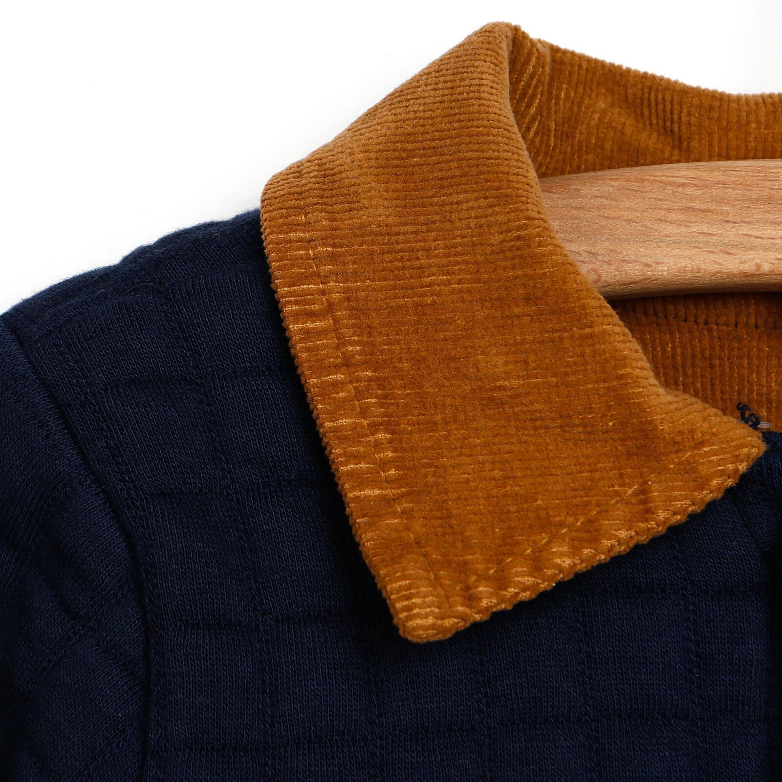 Tuffy Quilted Cardigan - Navy Blue - mezetto ebebek ebebek