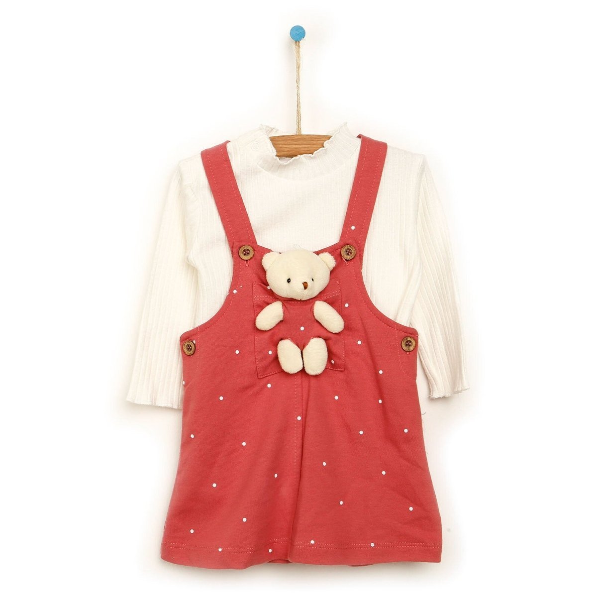 Tuffy Salopette Skirt - Sweatshirt - Light Rose - mezetto ebebek ebebek