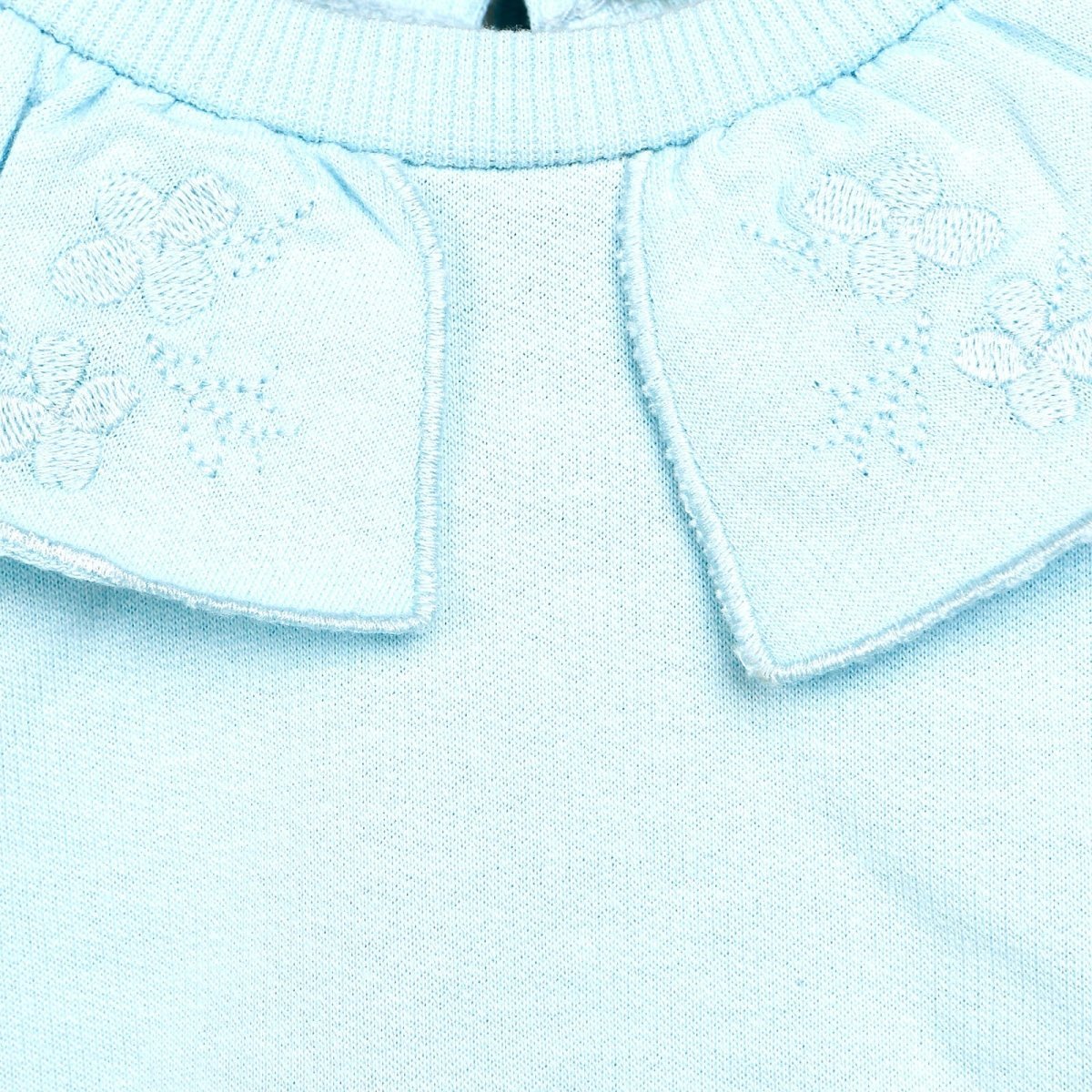Tuffy Sweatshirt Collared - Footless Bottom - Light Blue - mezetto ebebek ebebek