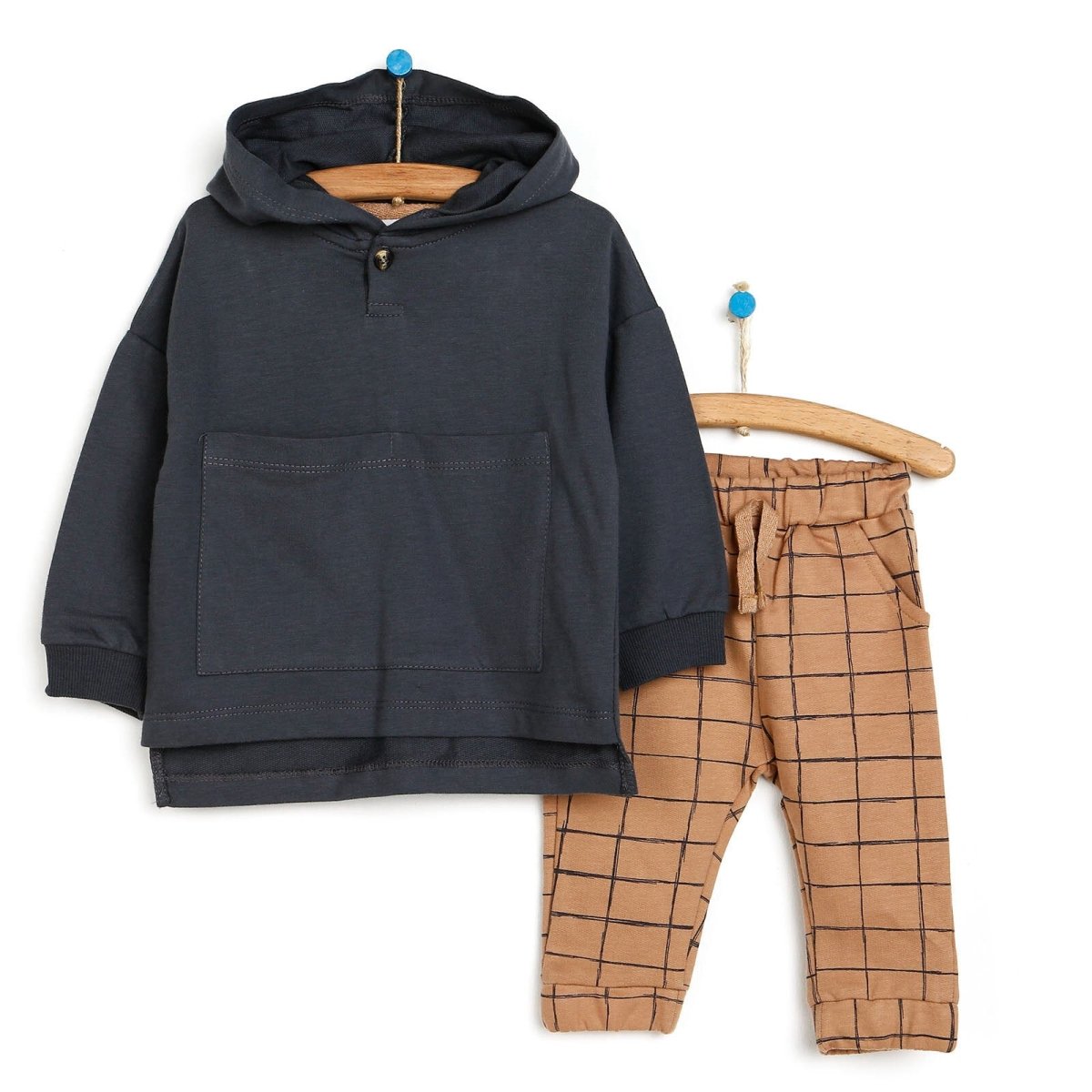Tuffy Sweatshirt - Footless Bottom - Anthracite - mezetto ebebek ebebek