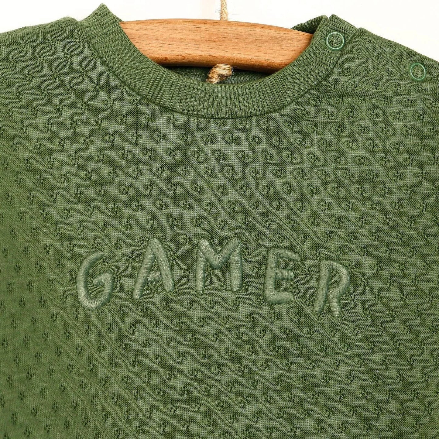 Tuffy Sweatshirt - Footless Bottom - Green - mezetto ebebek ebebek