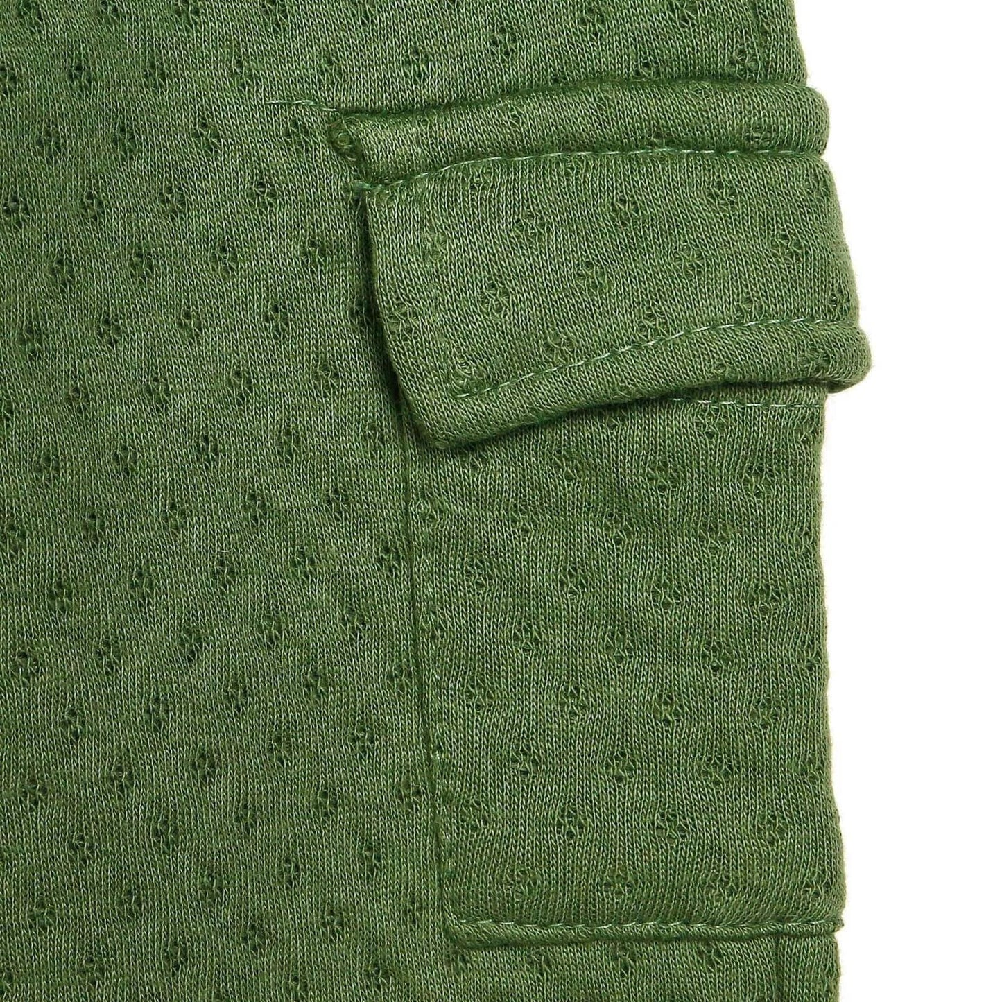 Tuffy Sweatshirt - Footless Bottom - Green - mezetto ebebek ebebek
