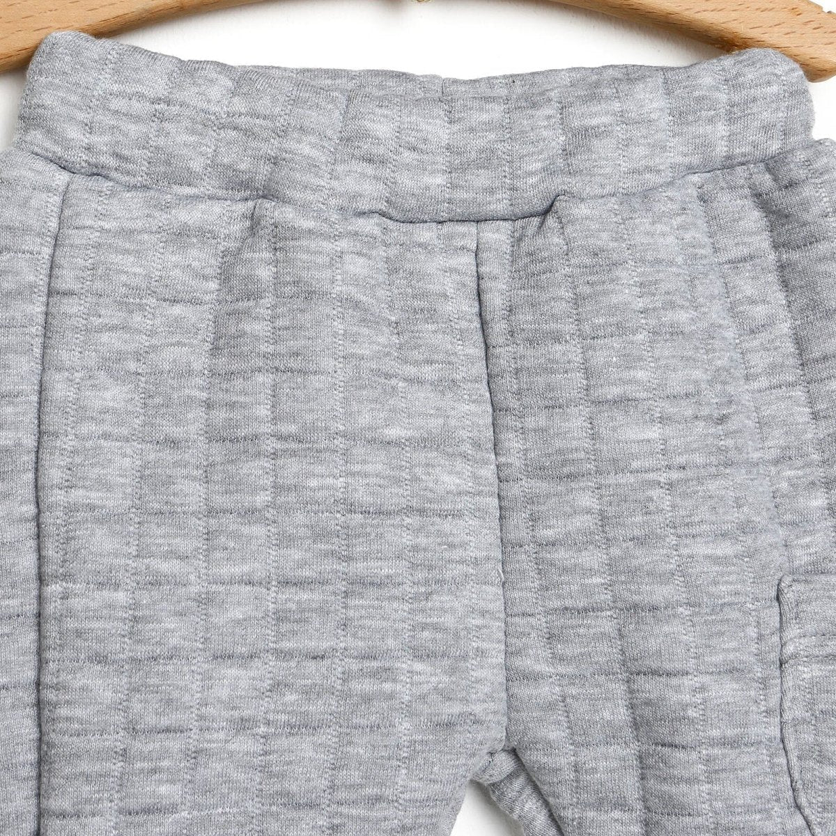 Tuffy Sweatshirt - Footless Bottom - Grey Melange - mezetto ebebek ebebek