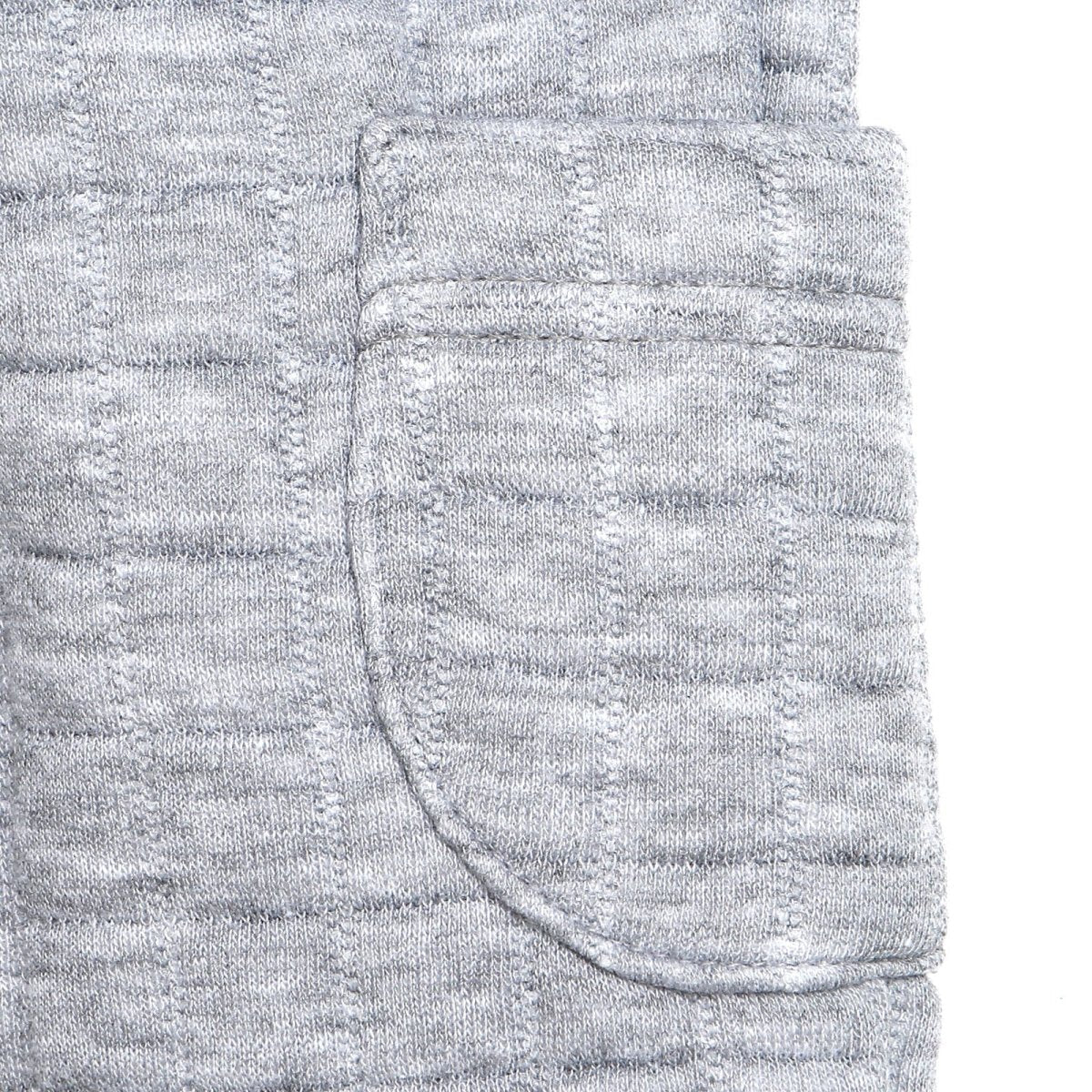 Tuffy Sweatshirt - Footless Bottom - Grey Melange - mezetto ebebek ebebek