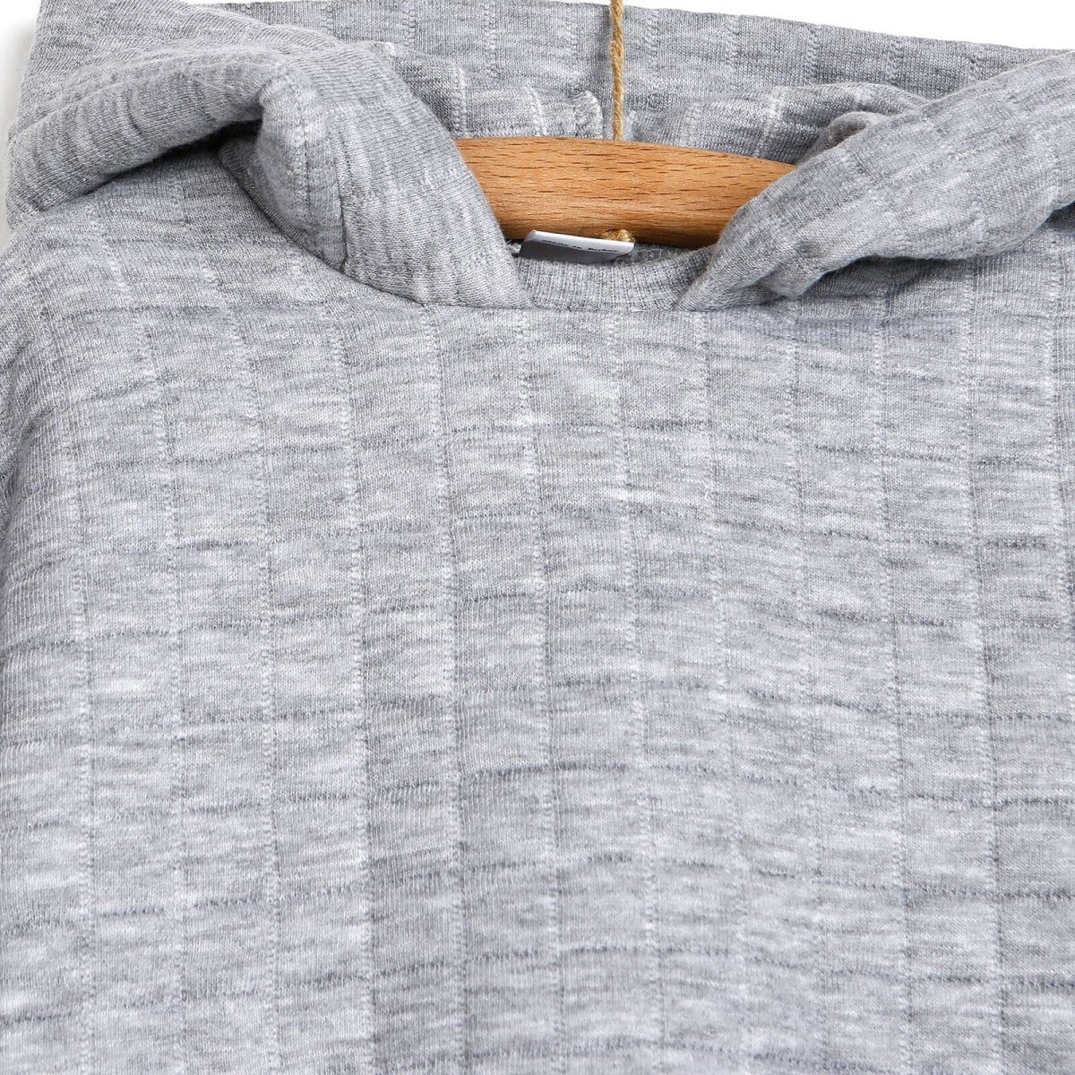 Tuffy Sweatshirt - Footless Bottom - Grey Melange - mezetto ebebek ebebek