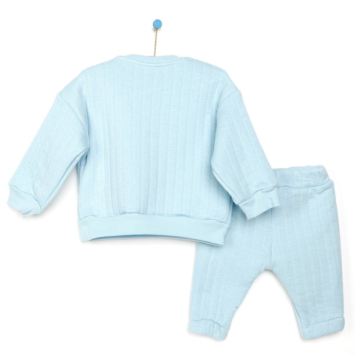 Tuffy Sweatshirt - Footless Bottom - Light Blue - mezetto ebebek ebebek