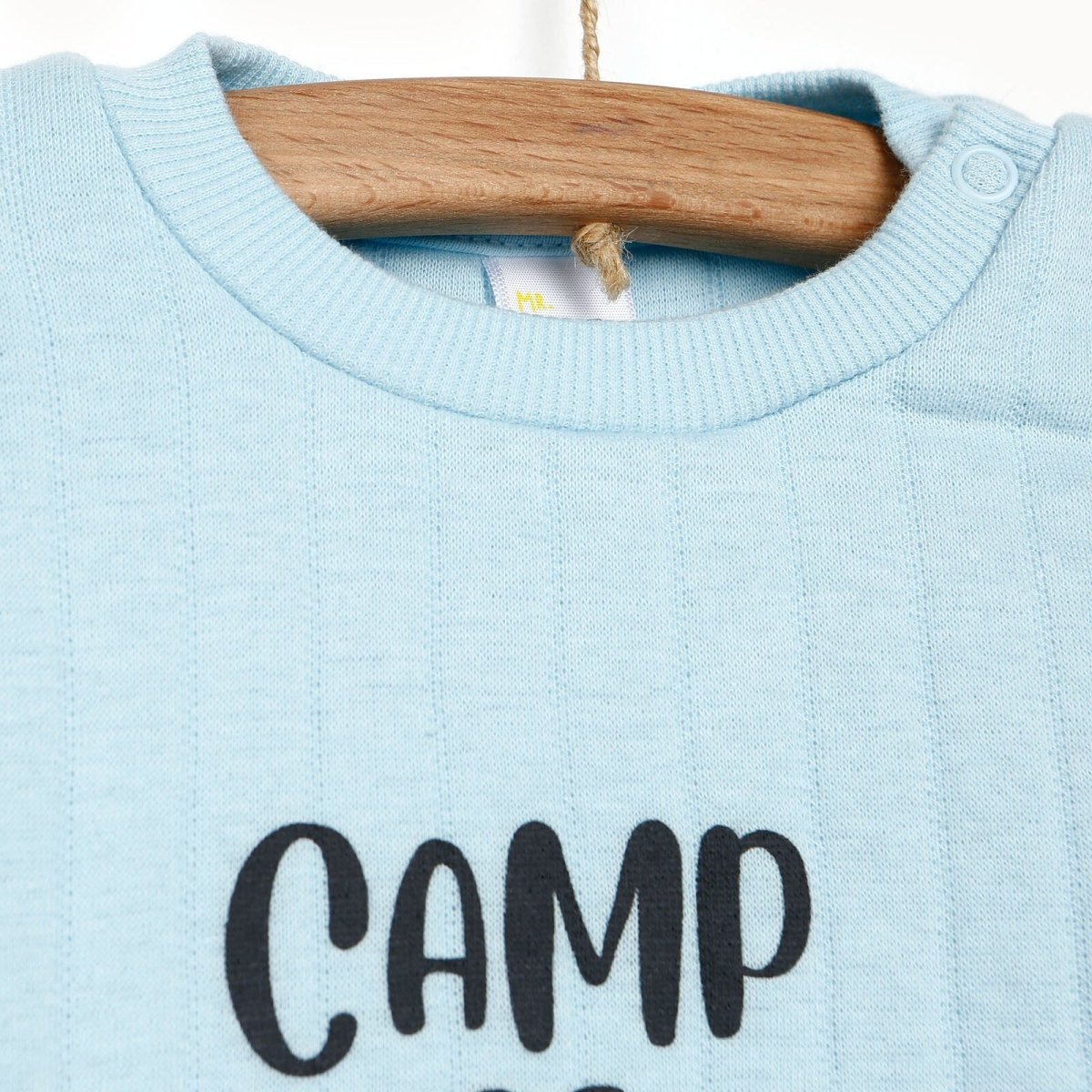 Tuffy Sweatshirt - Footless Bottom - Light Blue - mezetto ebebek ebebek