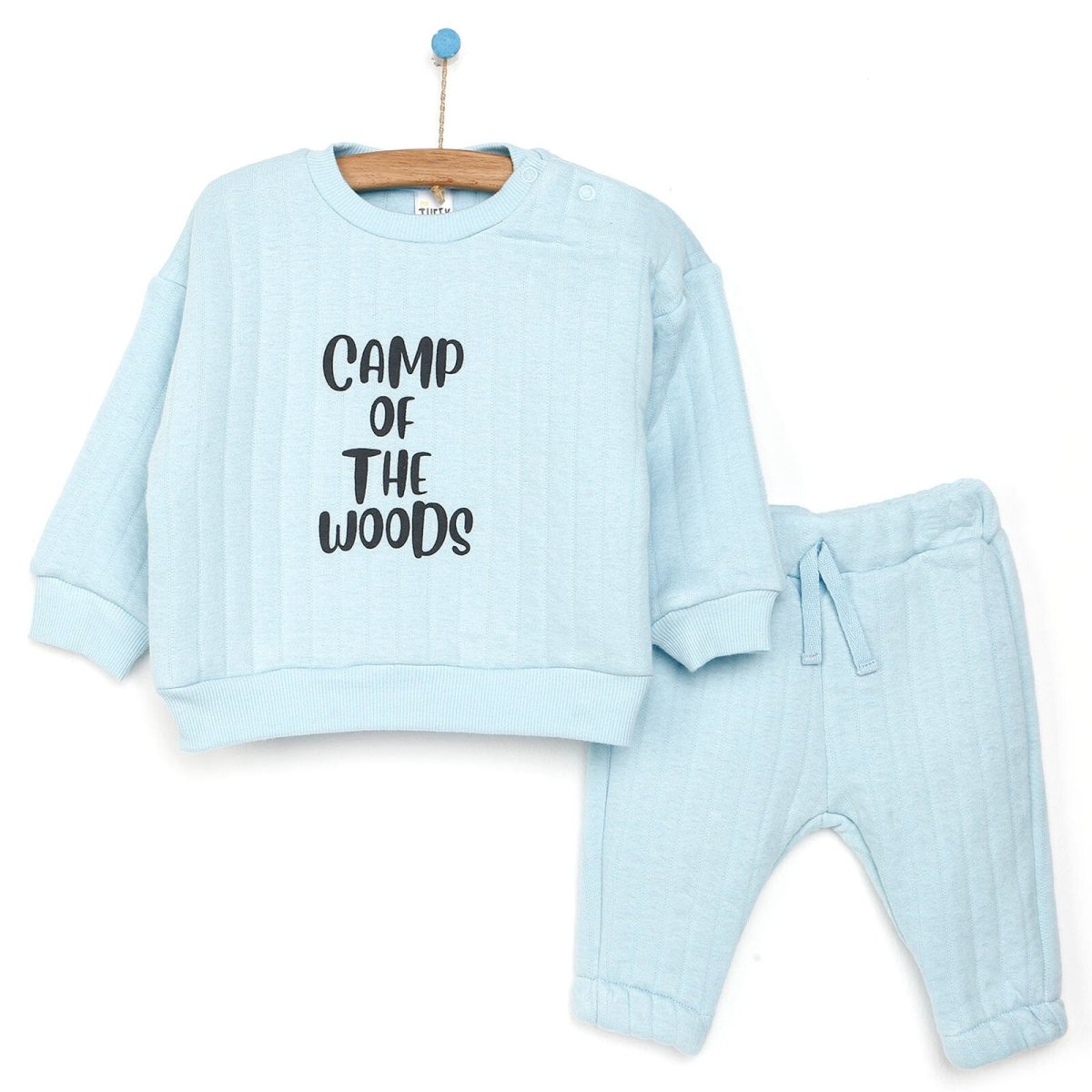 Tuffy Sweatshirt - Footless Bottom - Light Blue - mezetto ebebek ebebek