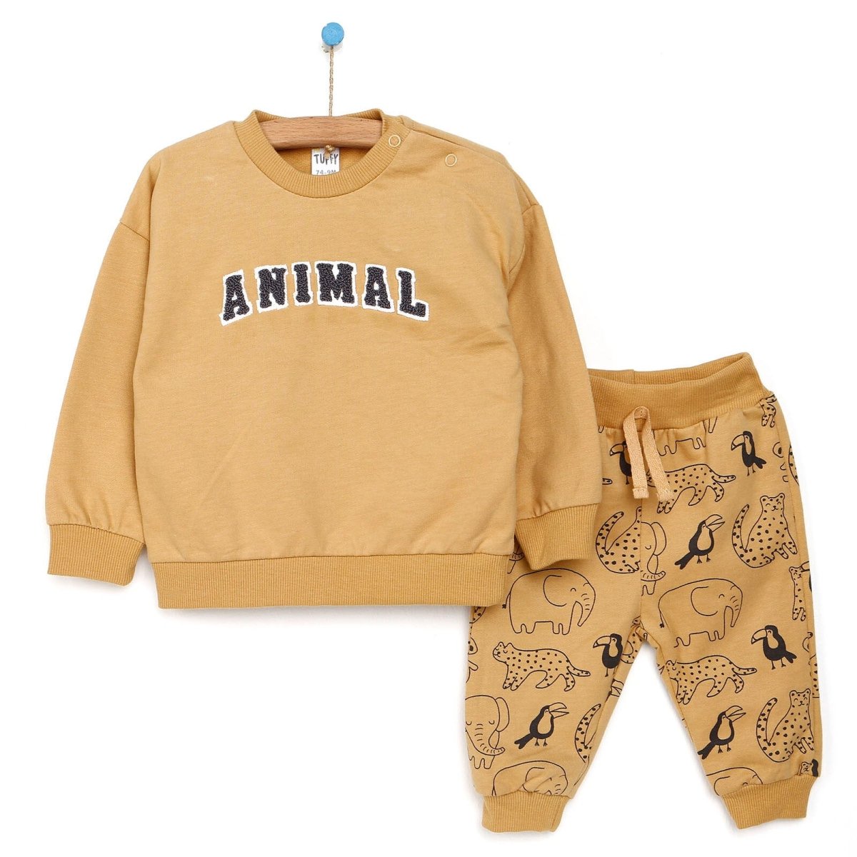 Tuffy Sweatshirt - Footless Bottom - Mustard - mezetto ebebek ebebek