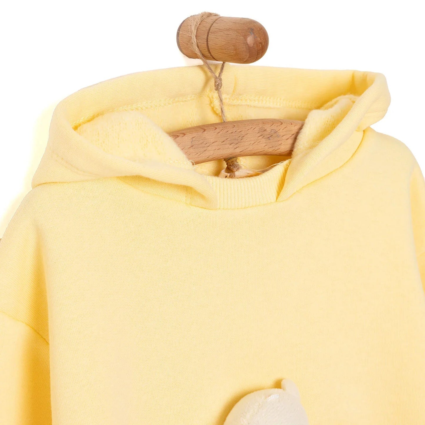 Tuffy Teddy Line Girl Jogging Set - Yellow - mezetto ebebek ebebek