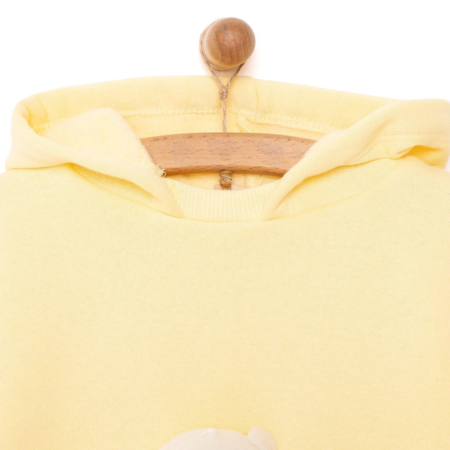 Tuffy Teddy Line Girl Jogging Set - Yellow - mezetto ebebek ebebek