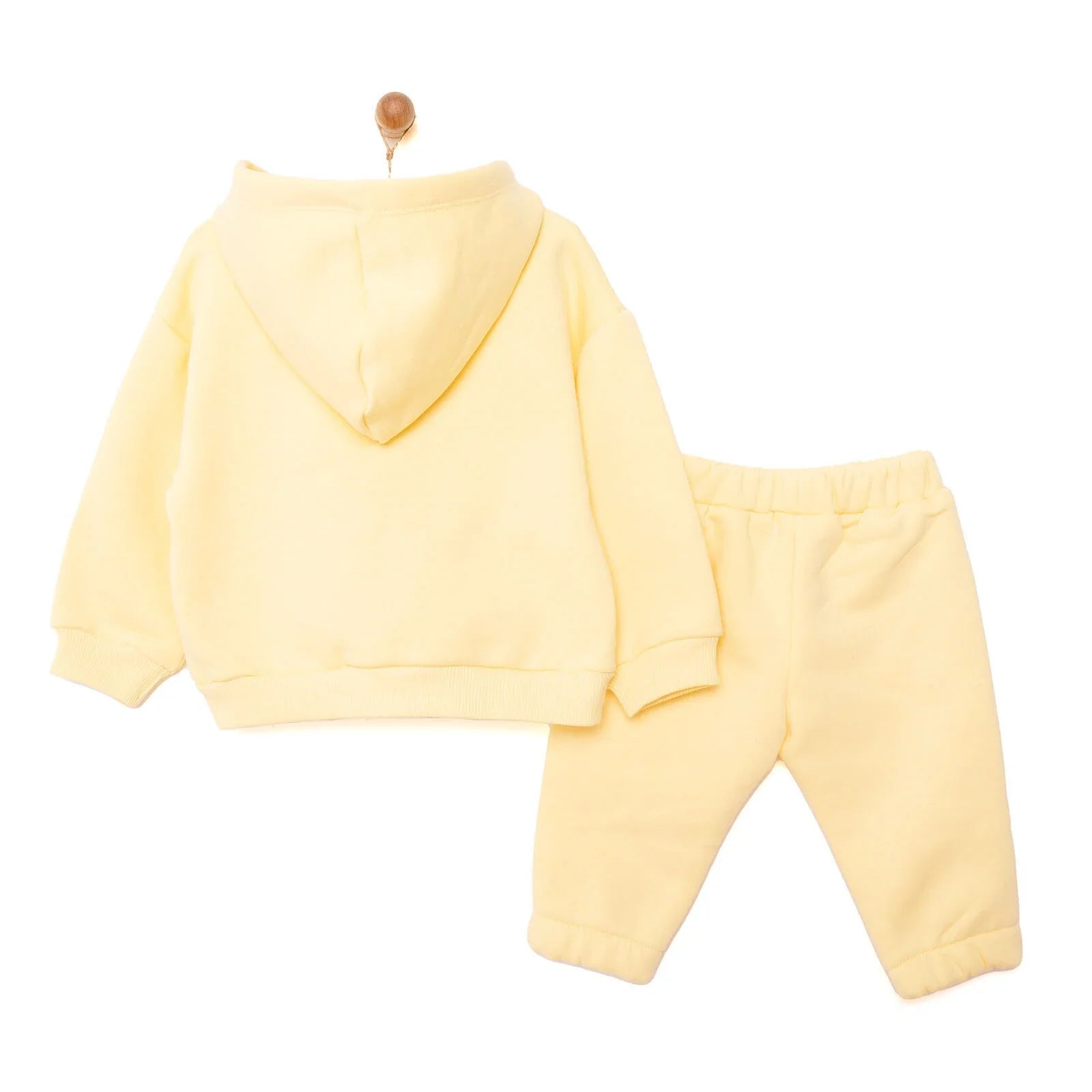 Tuffy Teddy Line Girl Jogging Set - Yellow - mezetto ebebek ebebek
