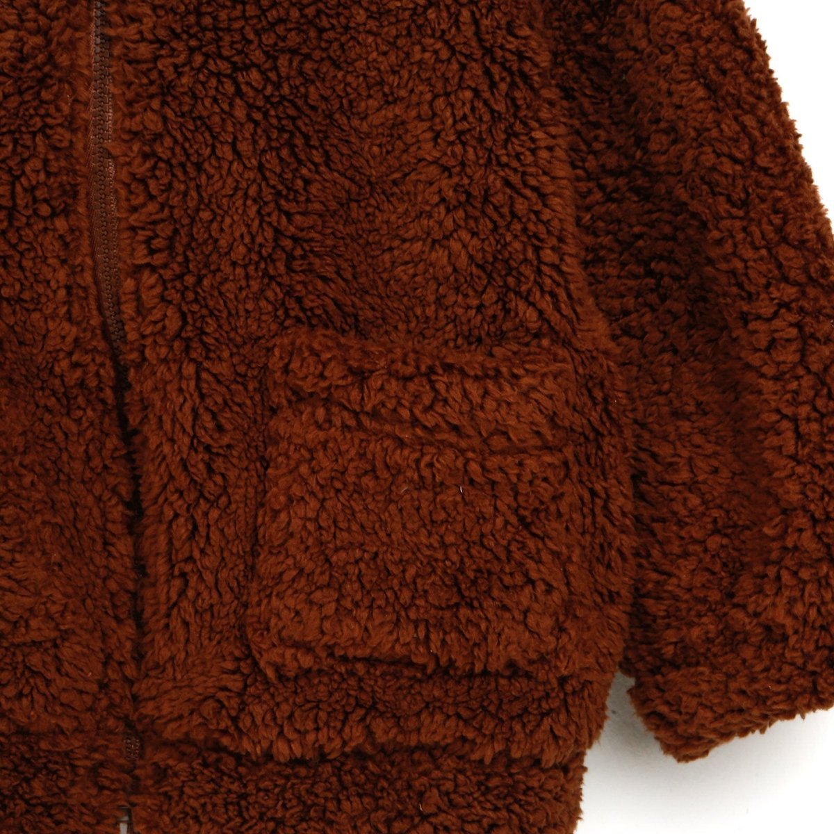 Tuffy Welsoft Plush Jacket - Brown - mezetto ebebek ebebek