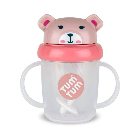 TUM TUM Betsy Bear Tippy Up Cup - Pink - mezetto ebebek ebebek