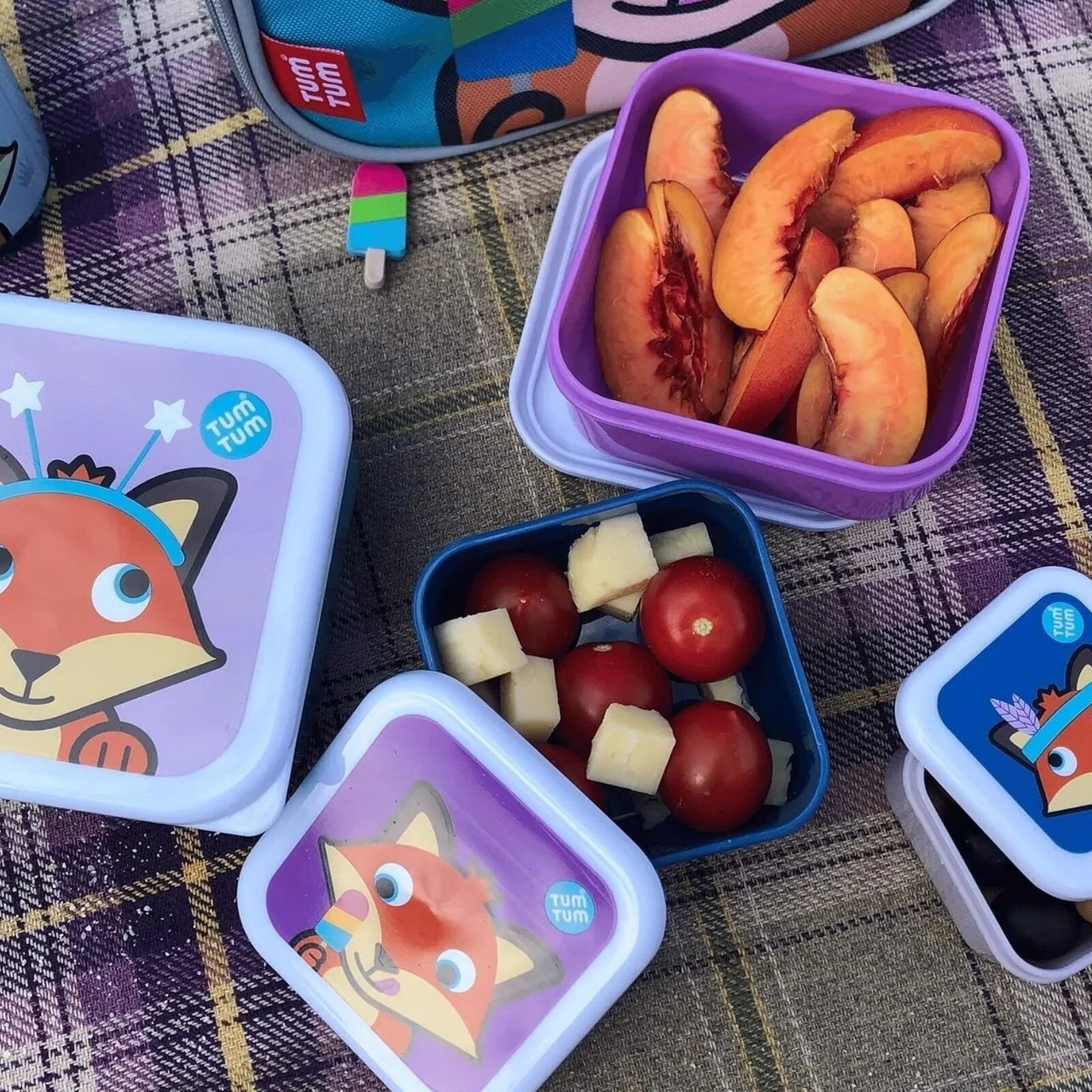 TUM TUM Nesting Snack Pots Pack of 4 - Felicity Fox - mezetto ebebek ebebek