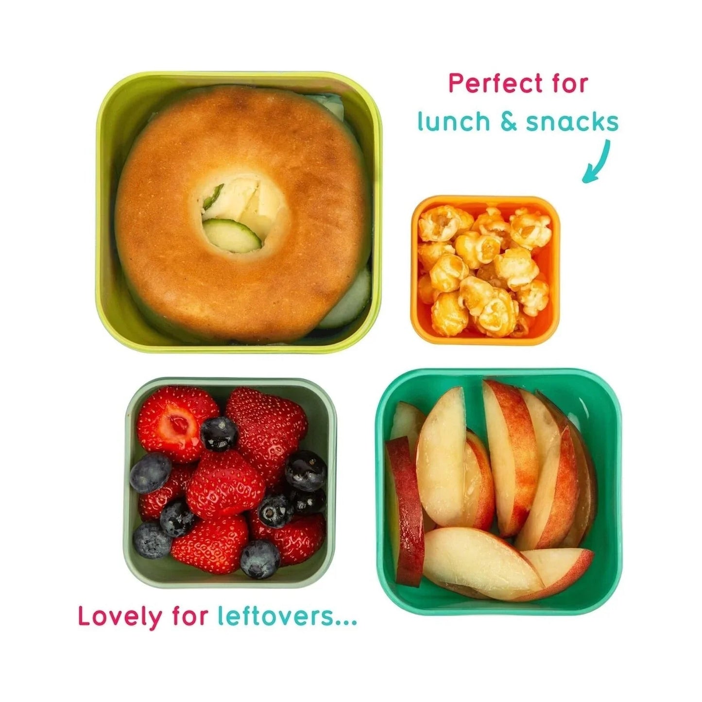 TUM TUM Nesting Snack Pots Pack of 4 - Stanley Sloth - mezetto ebebek ebebek