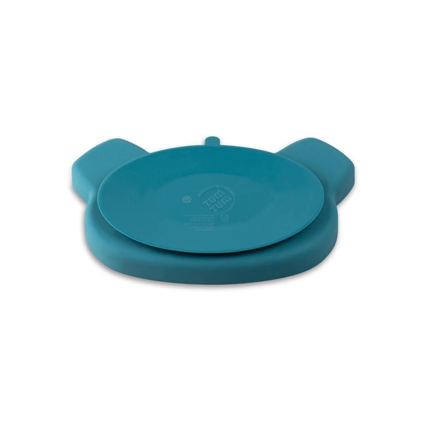 TUM TUM Silicone Weaning Bowl & Spoon Set Boris Bear - Blue - mezetto ebebek ebebek