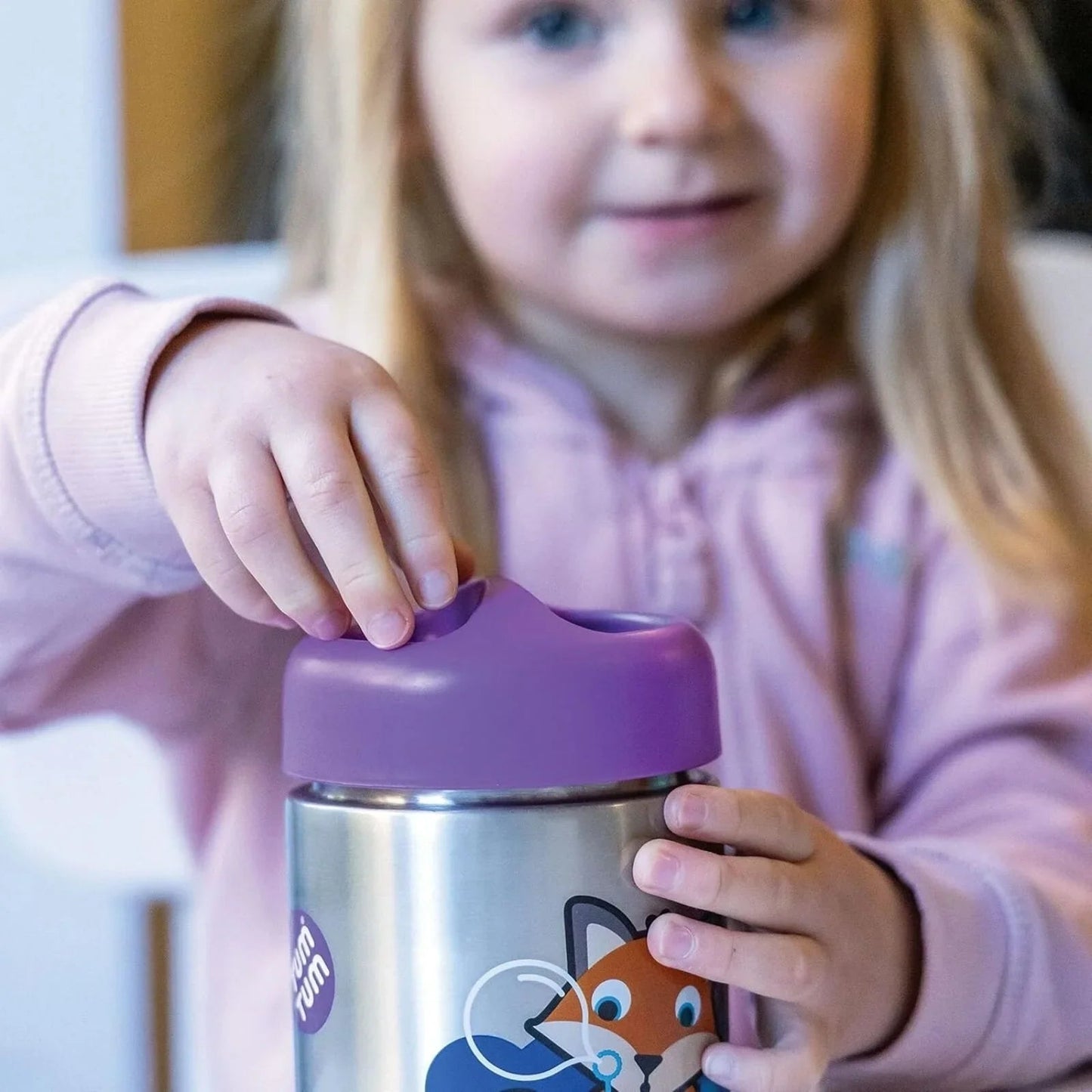 TUM TUM Thermal Food Flask with Magnetic Spork - Felicity Fox - mezetto ebebek ebebek