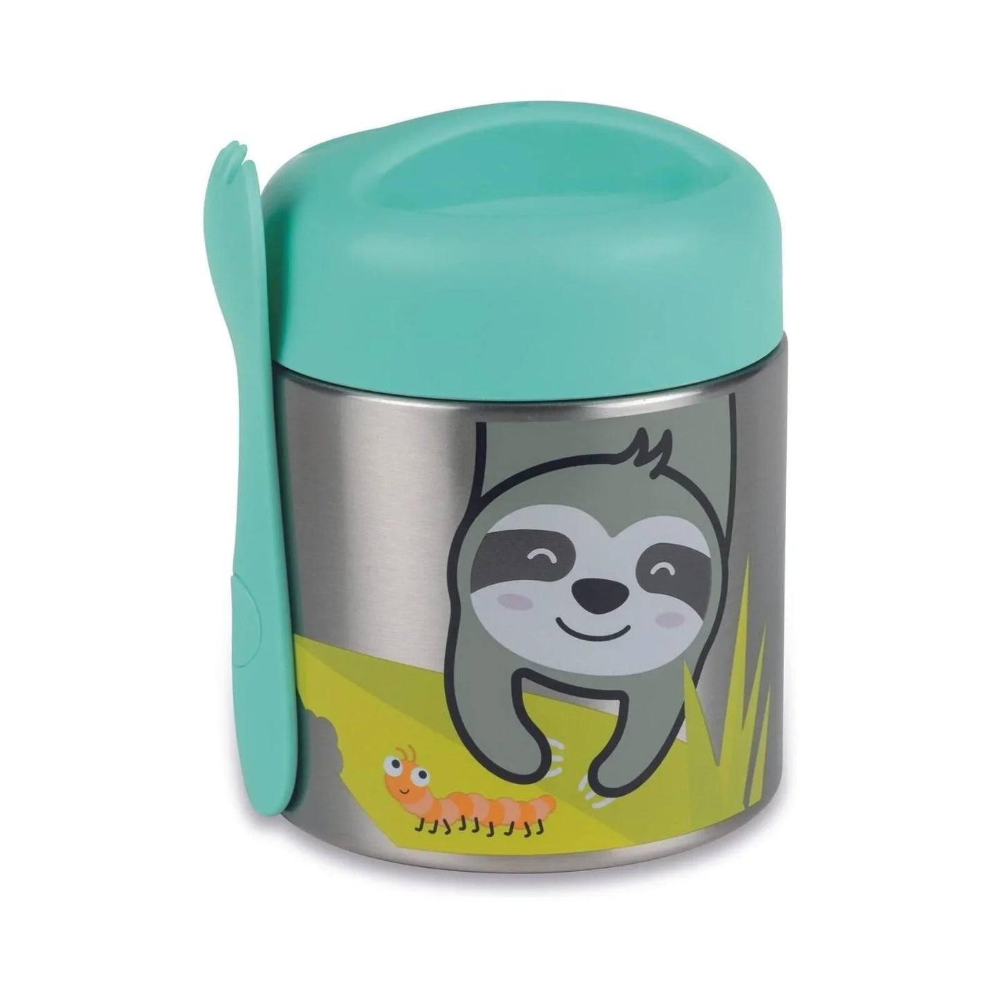 TUM TUM Thermal Food Flask with Magnetic Spork - Stanley Sloth - mezetto ebebek ebebek