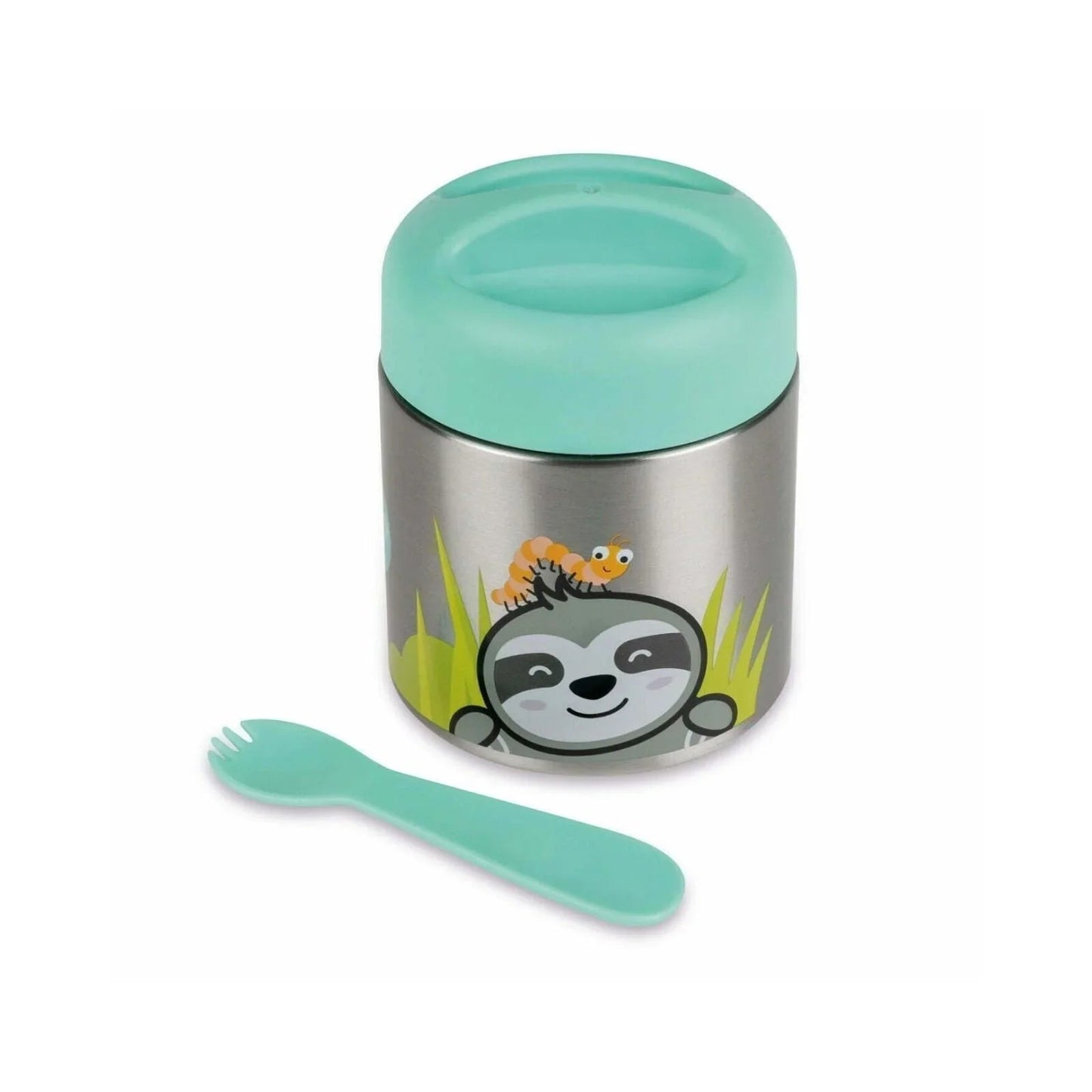 TUM TUM Thermal Food Flask with Magnetic Spork - Stanley Sloth - mezetto ebebek ebebek