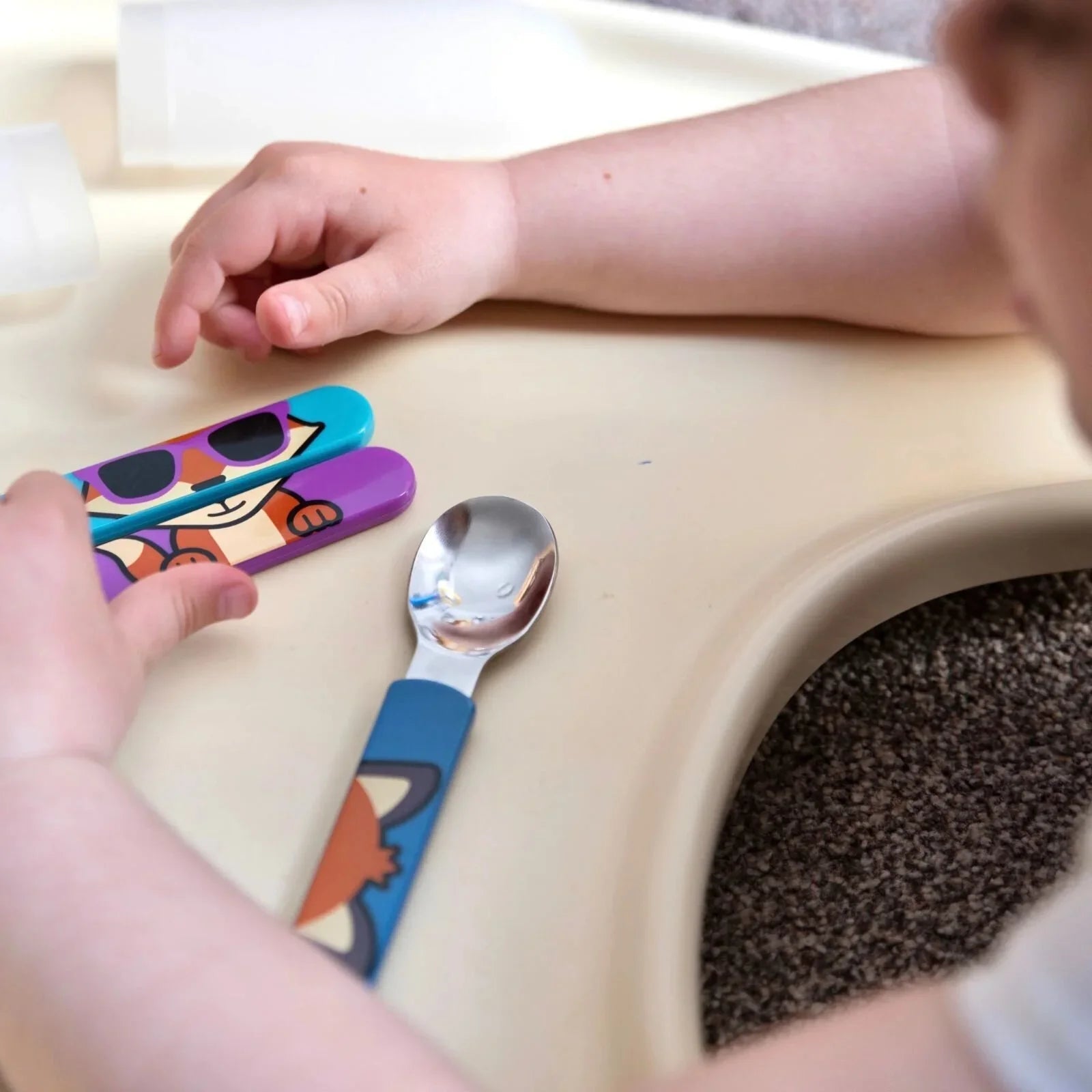 TUM TUM Travel Cutlery Set with Case - Felicity Fox - mezetto ebebek ebebek