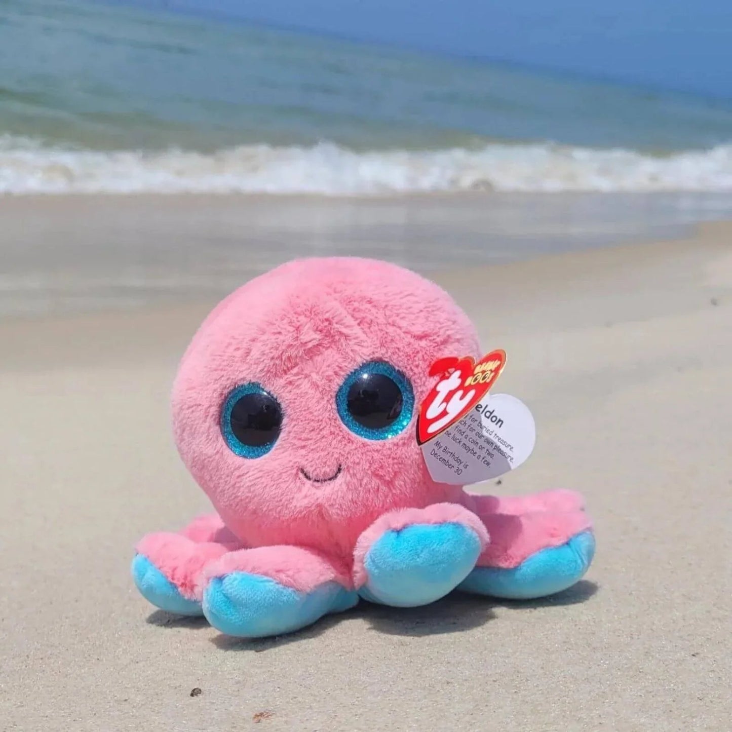 Ty Beanie Boo Octopus Sheldon - mezetto ebebek ebebek