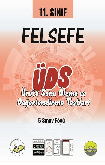 11.Sınıf Felsefe Ünite Değerlendirme Sınavı (5 Sınav) - Pano Yayınevi Kitap