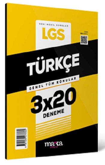 2025 LGS Genel Tüm Konular Türkçe 3 Deneme - Marka Yayınları Kitap