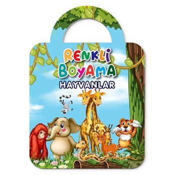 Hayvanlar - Renkli Boyama - Baloonkids Yayınevi Kitap