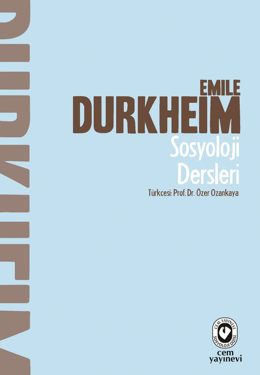 Sosyoloji Dersleri - Cem Yayınevi Kitap