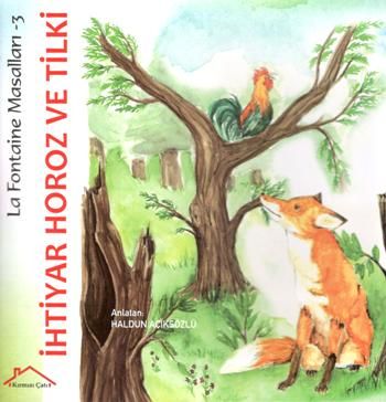 La Fontaine Masalları 3 - İhtiyar Horoz ve Tilki - Kırmızı Çatı Yayınları Kitap