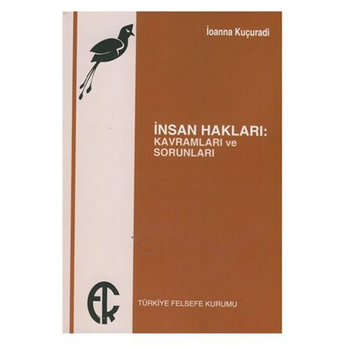 İnsan Hakları Kavramları ve Sorunları İoanna Kuçuradi Türkçe kitap kapağı