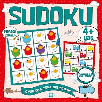 Çocuklar İçin Sudoku Boyama (4+ Yaş) - Dokuz Yayınları Kitap