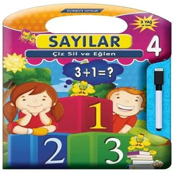 Çiz Sil ve Eğlen - Sayılar - 0-6 Yaş Yayınları Kitap