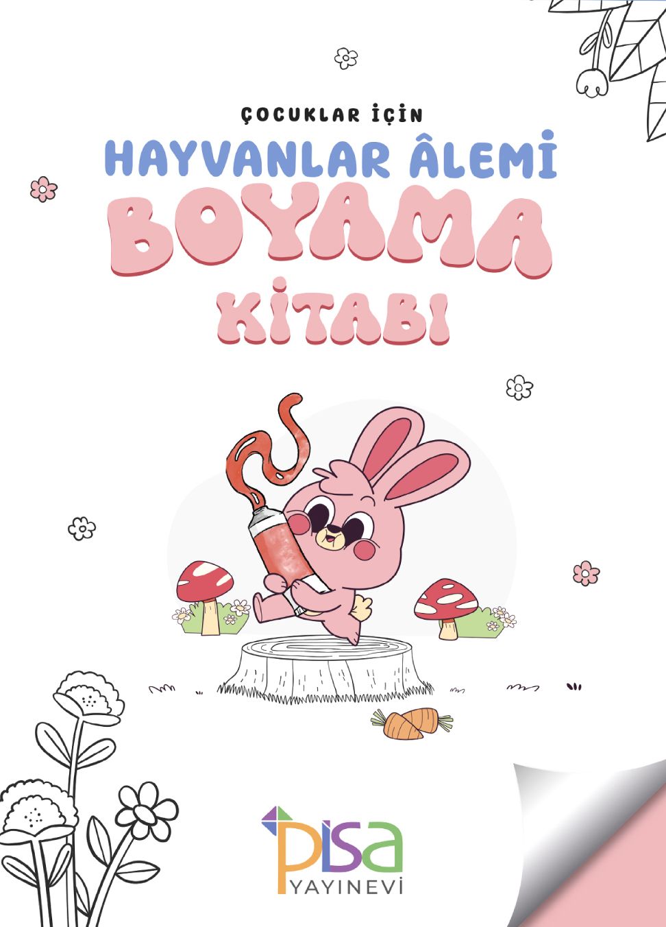 Çocuklar İçin Hayvanlar Alemi Boyama Kitabı - Pisa Yayınevi Kitap