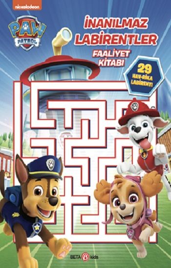 Paw Patrol İnanılmaz Labirentler Faaliyet Kitabı - Beta Kids Kitap