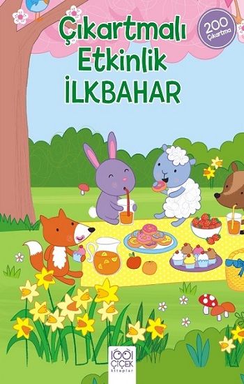 Çıkartmalı Etkinlik  İlkbahar - 1001 Çiçek Kitaplar Kitap