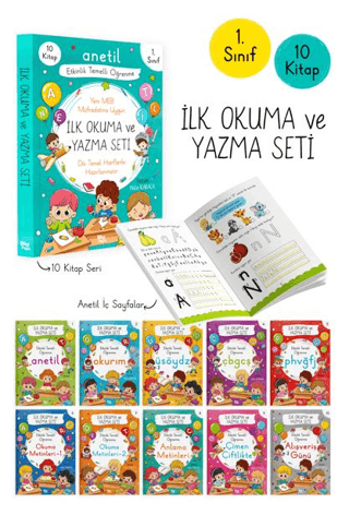 İlk Okuma ve Yazma Seti - 10 Kitap - Bilgi Park Kitap